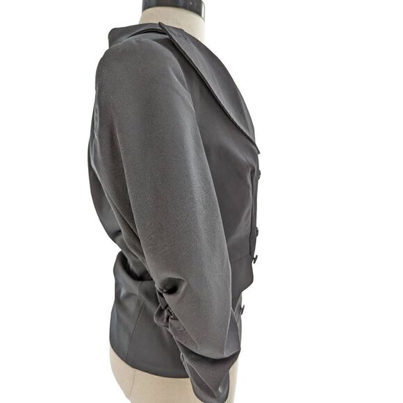 Elizabeth and James Women's Double Breast Buttons Pleated Sleeves Blouse Size 6 - Picture 6 of 14